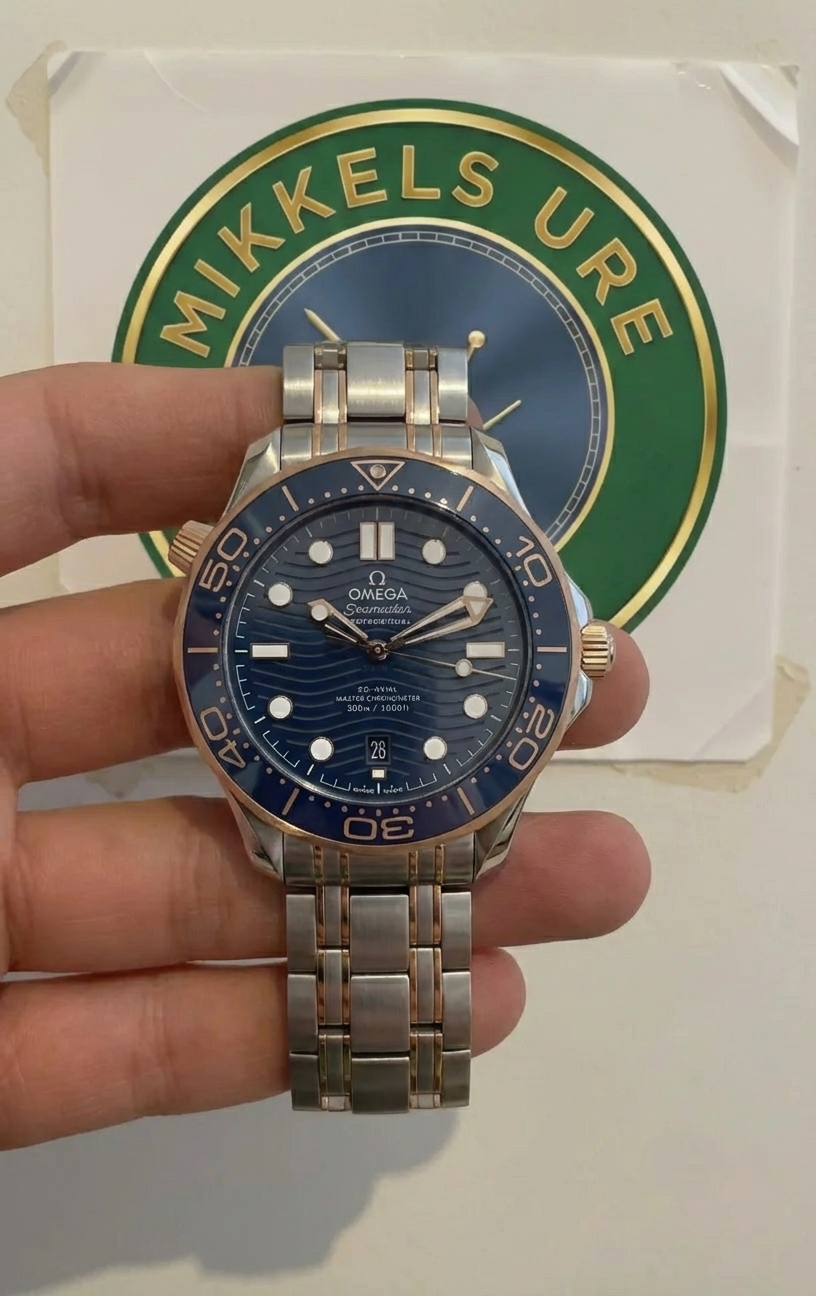 Omega Seamaster Diver 300M Steel and Sedna Gold