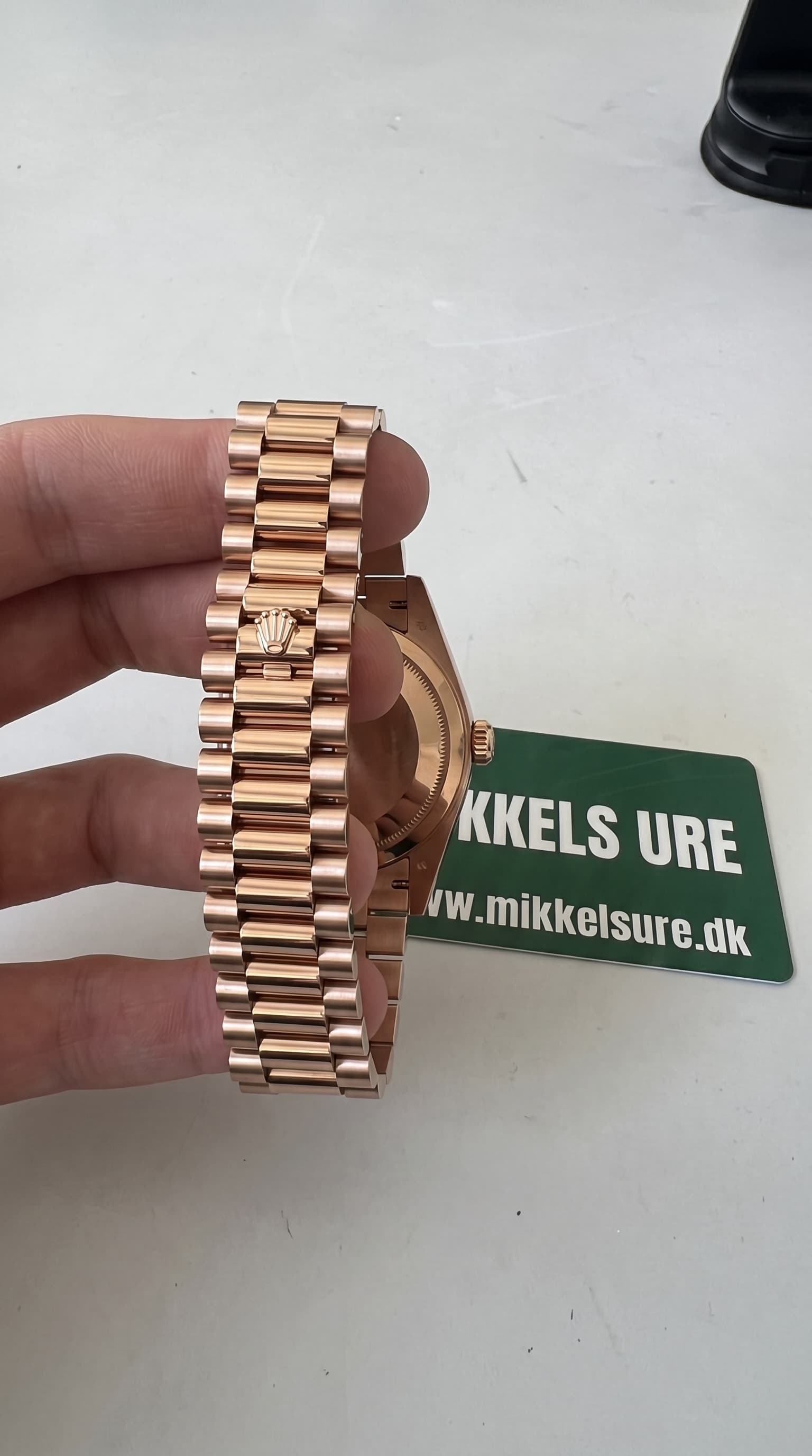 Rolex Day-Date 40 Everose Gold Olive Green Dial – billede 2