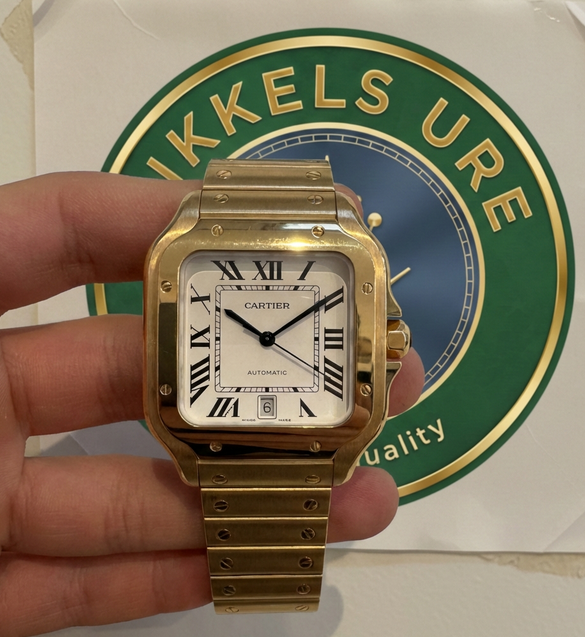 Cartier Santos 35mm Guld.