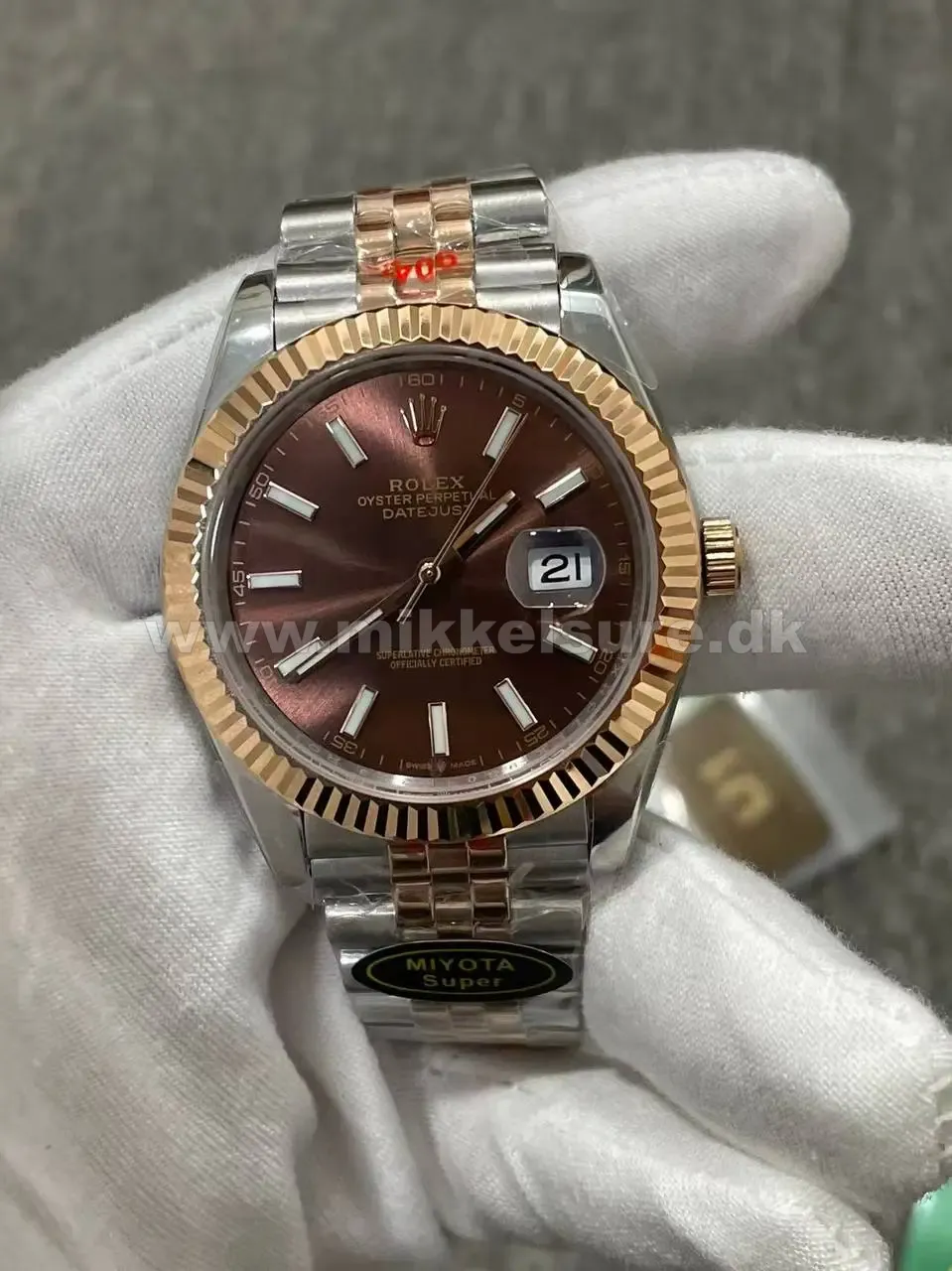 Datejust 41 Two-Tone Roseguld Stål 41 mm - Rolex - 40 - Mikkels Ure