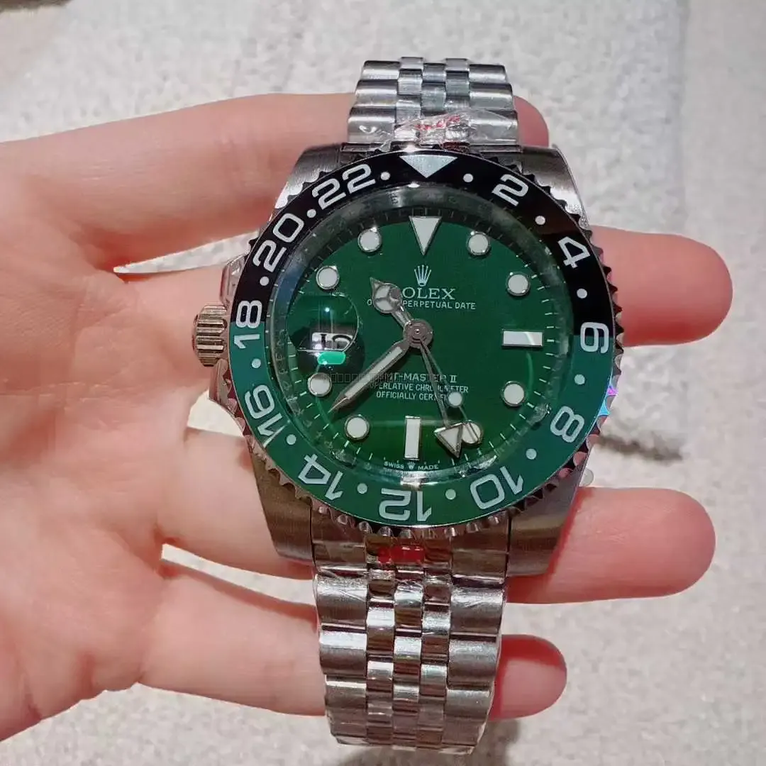 Rolex GMT-Master II Stål Grøn 40 mm - Rolex - 40 - Mikkels Ure