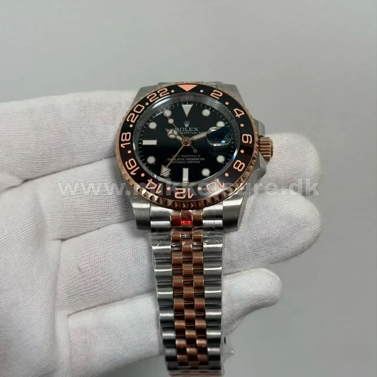 GMT-Master II Two-Tone Roseguld 40 mm - Rolex - 40 - Mikkels Ure