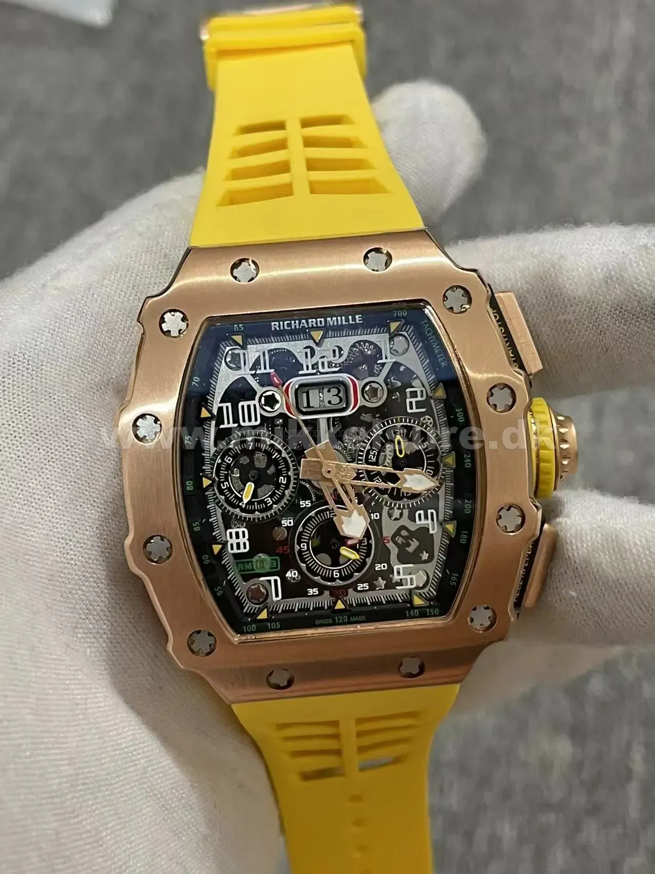 Richard Mille RM 011 Guld Sort 40 mm - Richard Mille - 40 - Mikkels Ure