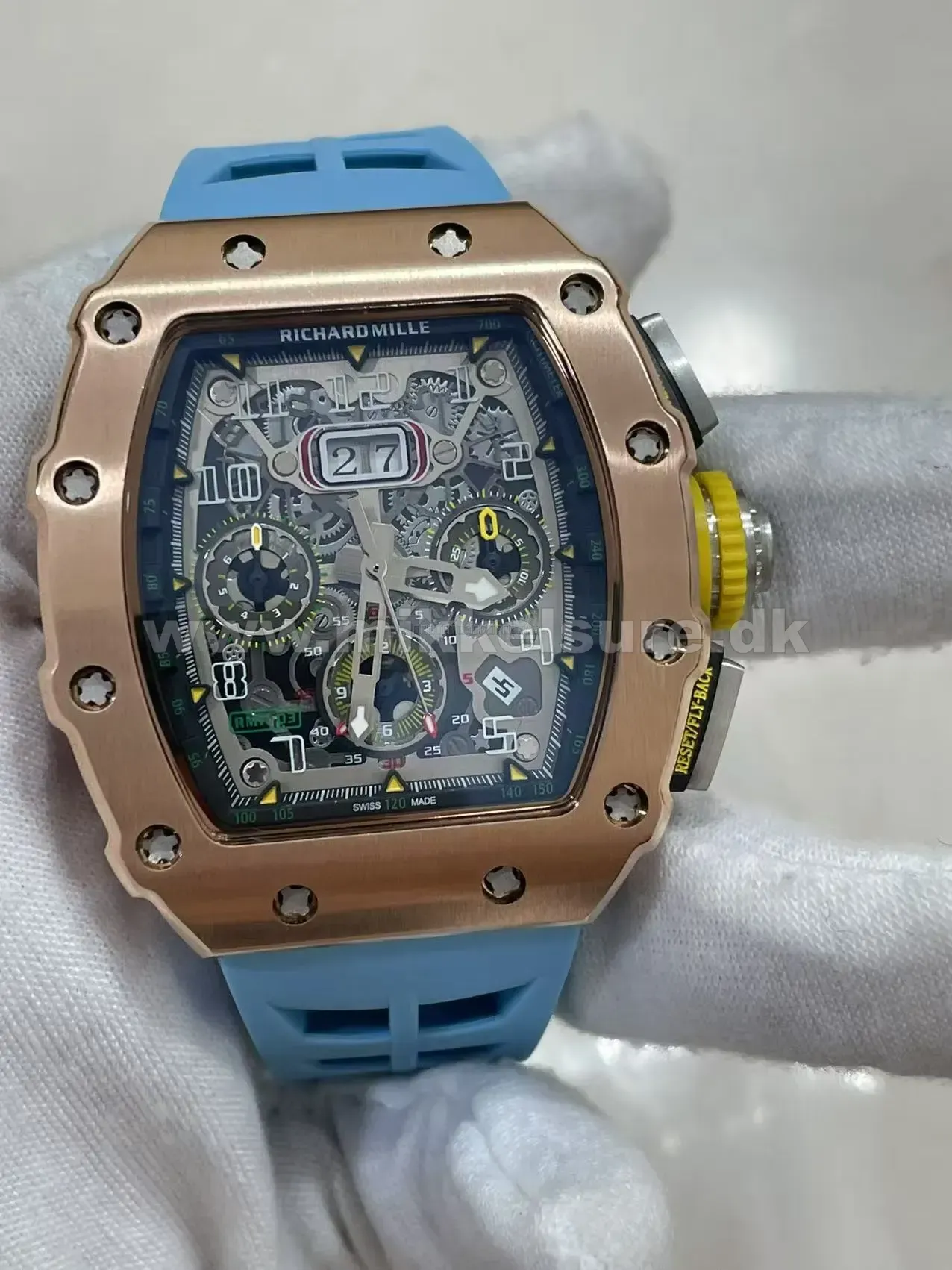 Richard Mille RM 011 Roseguld Blå 42 mm - Richard Mille - 40 - Mikkels Ure