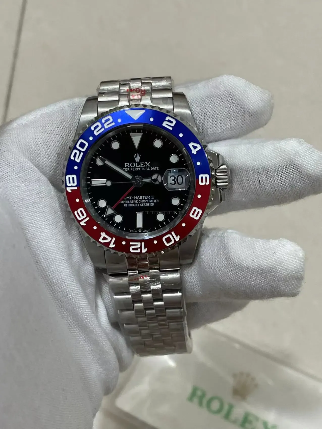 Rolex GMT-Master II Stål Sort 40 mm - Rolex - 40 - Mikkels Ure
