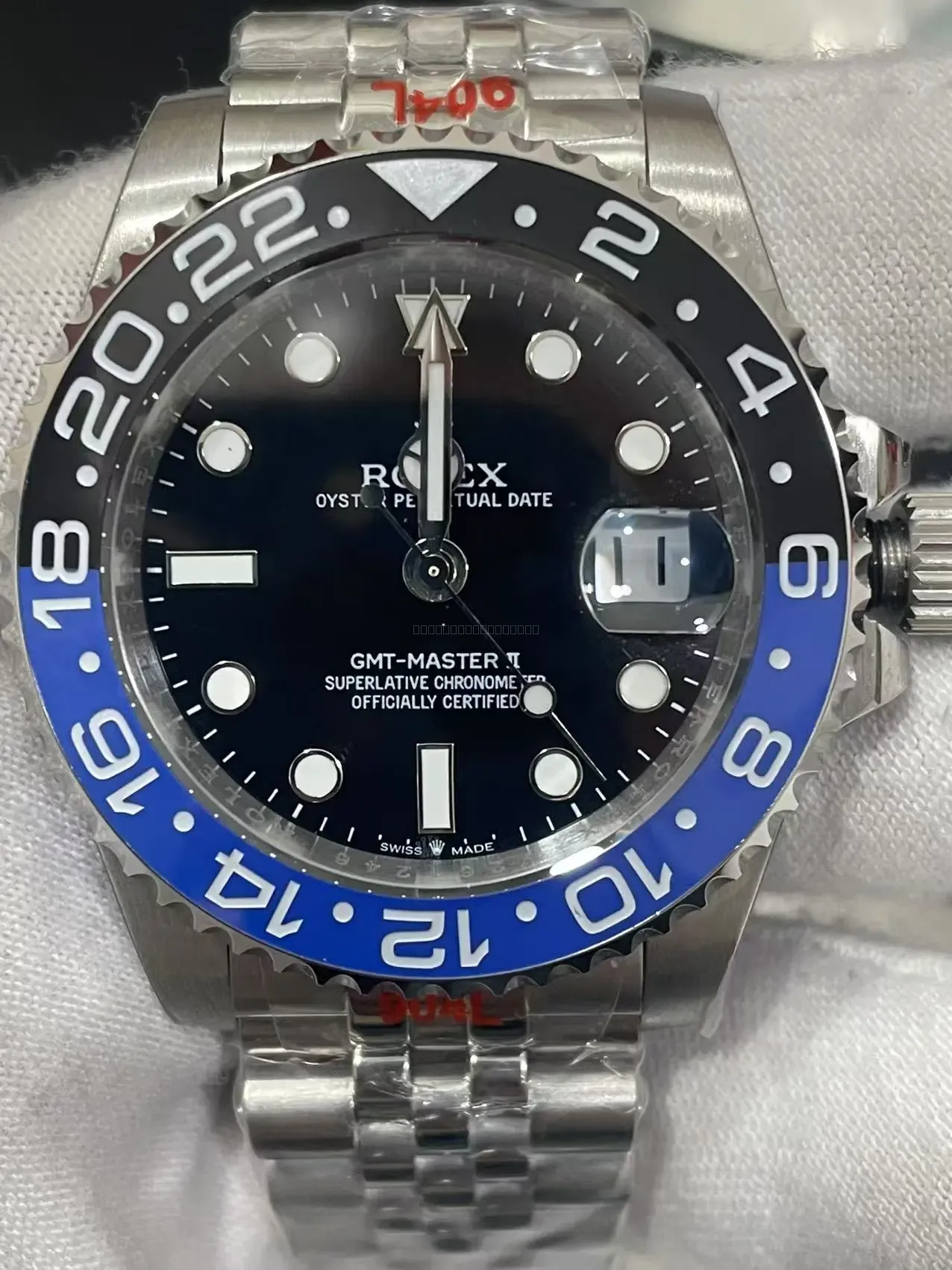 Rolex GMT-Master II Stål Sort/Blå 40 mm - Rolex - 40 - Mikkels Ure