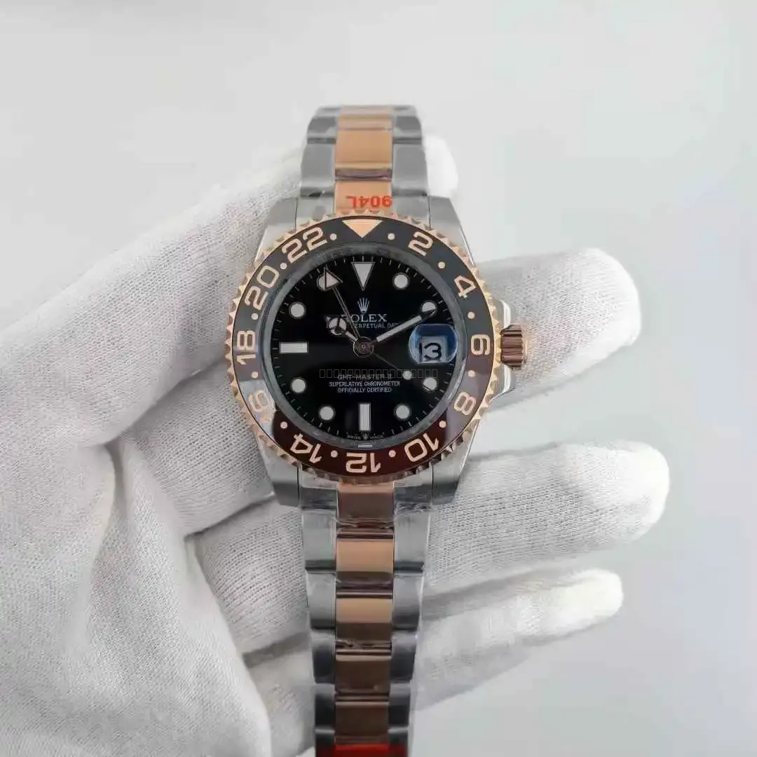 Rolex GMT-Master II Two-Tone Sort Brun 40 mm - Rolex - 40 - Mikkels Ure