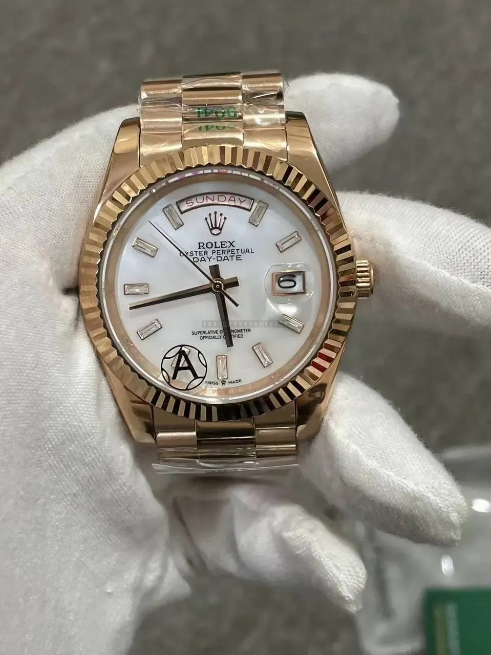 Rolex Day-Date Guld Hvid 41 mm