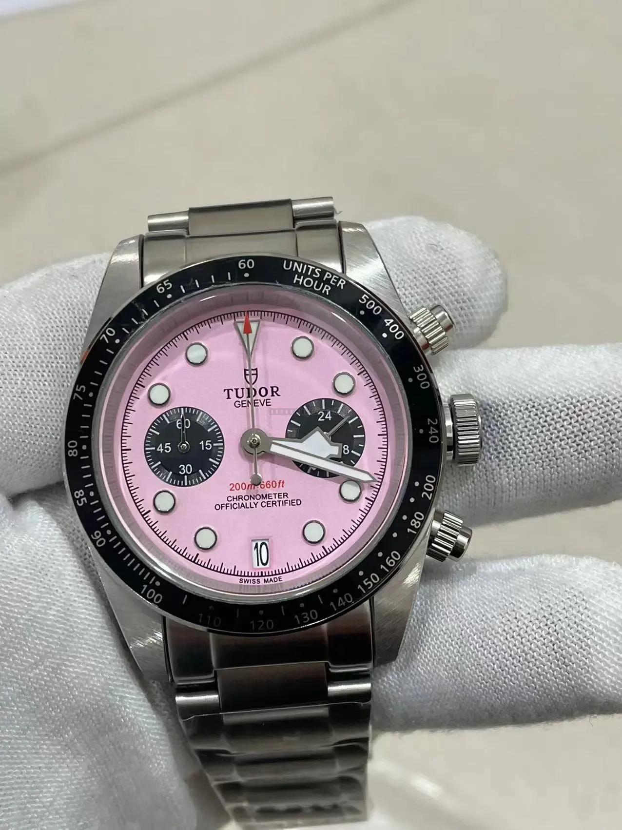 Tudor Black Bay Chrono Stål Pink 41 mm