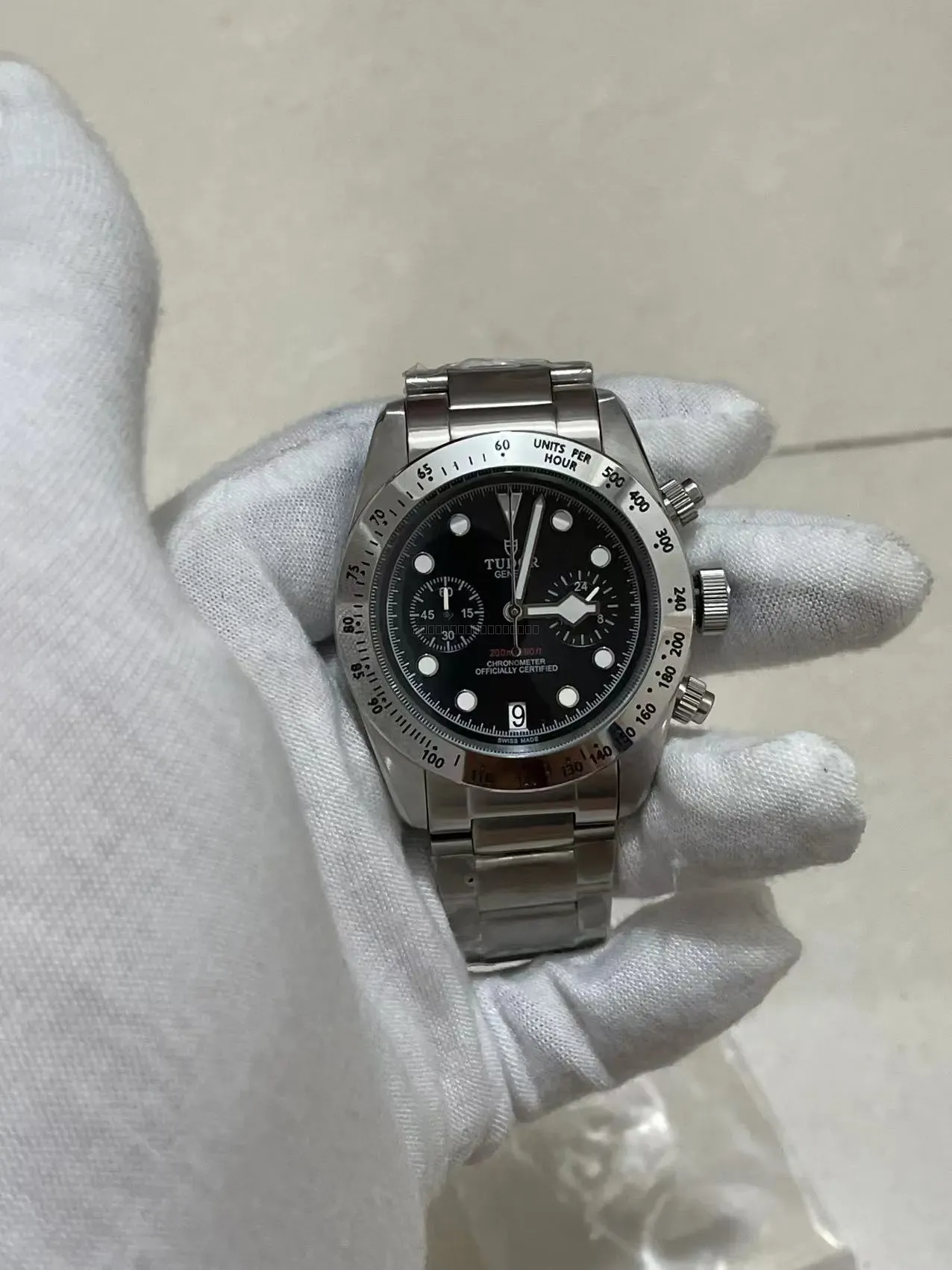 Tudor Black Bay Chrono Stål Sort 41 mm