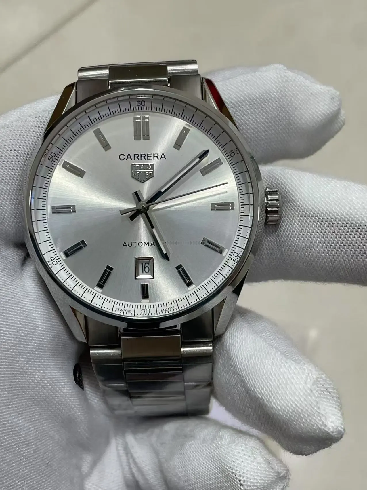 TAG Heuer Carrera Stål Sølv 36 mm