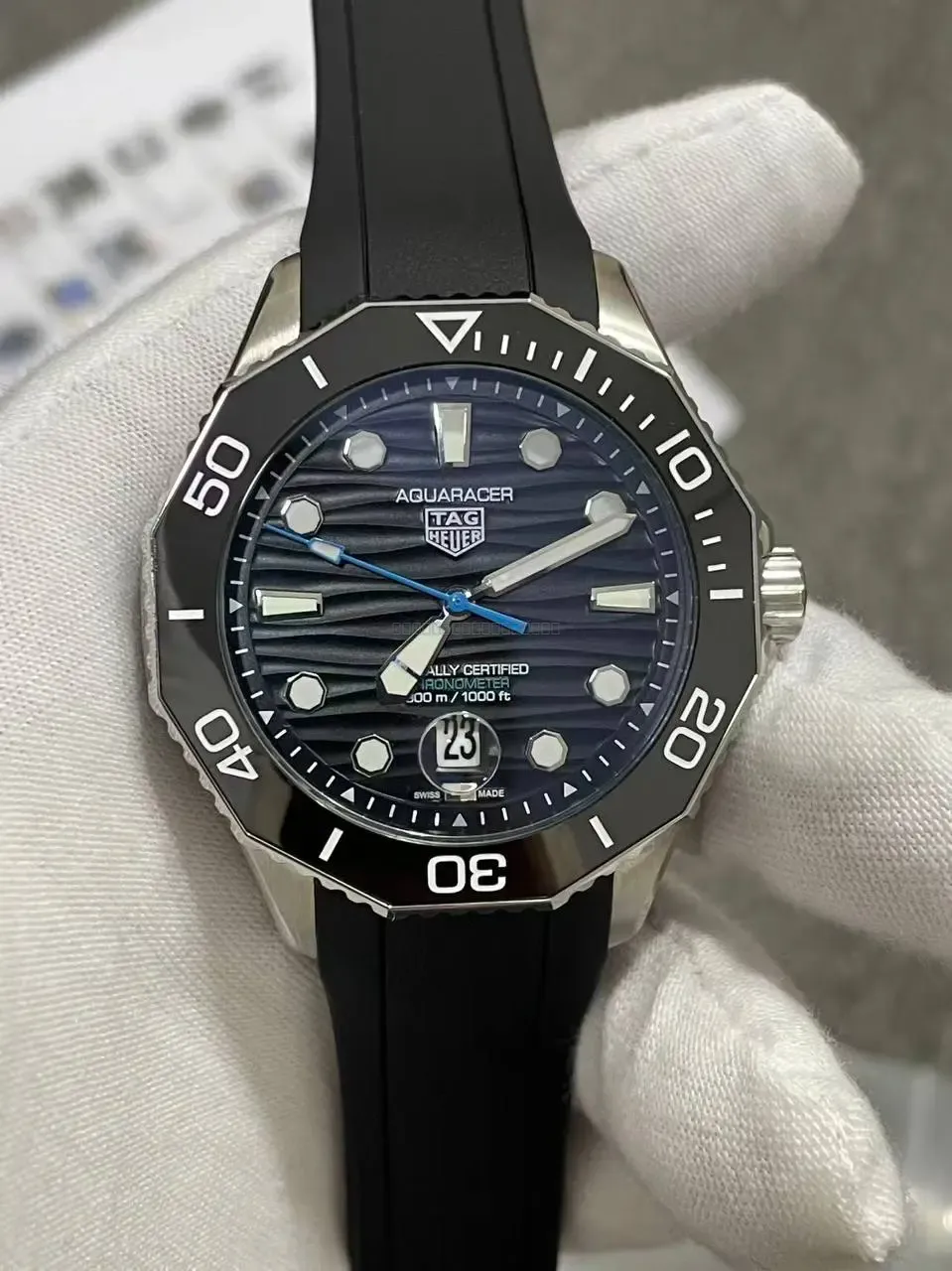 TAG Heuer Aquaracer Stål Blå 43 mm