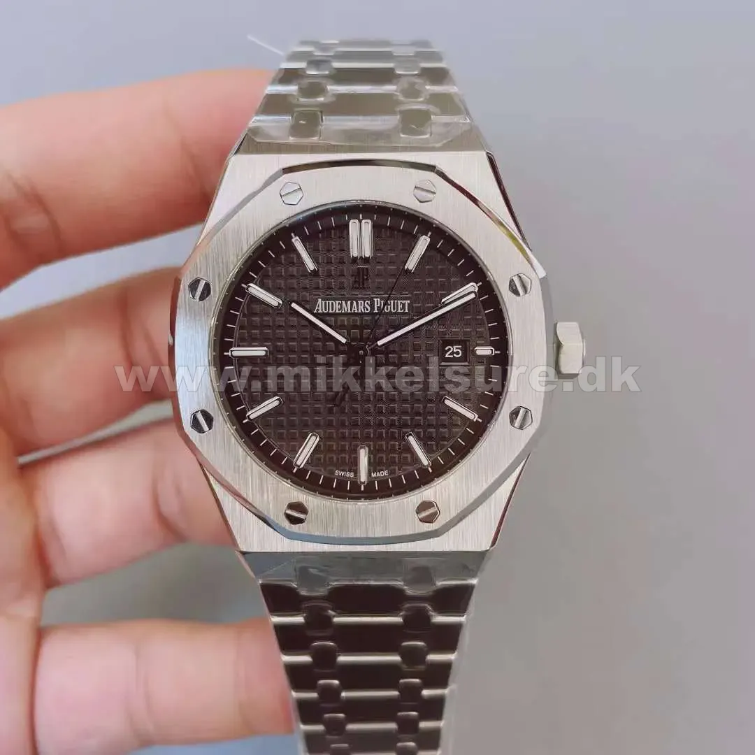 Royal Oak Stål Sort 41 mm