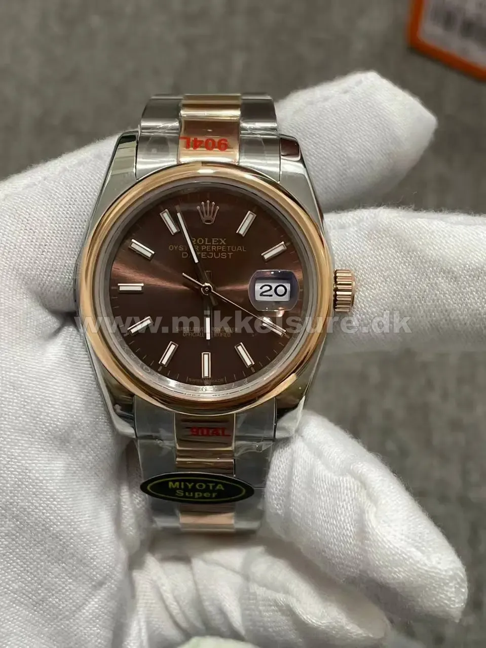 Datejust 36 mm Two-Tone Roseguld - Rolex - 40 - Mikkels Ure