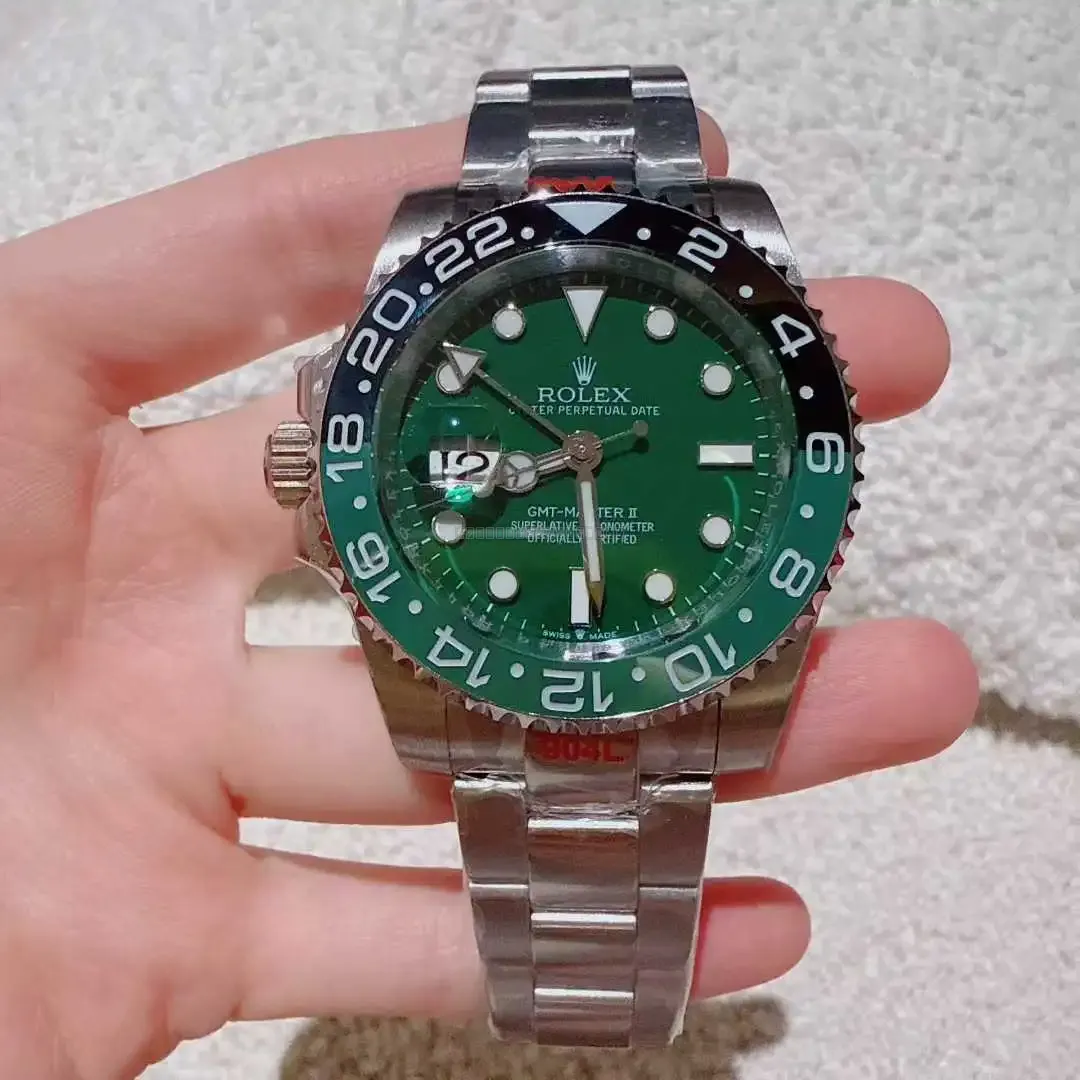 Rolex GMT-Master II Stål Grøn 40 mm - Rolex - 40 - Mikkels Ure