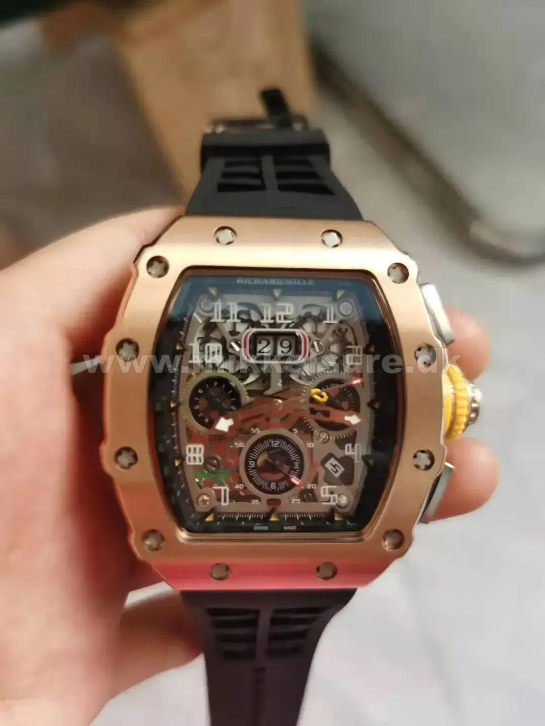 Richard Mille RM 011 Roseguld Skeleton 42 mm - Richard Mille - 40 - Mikkels Ure